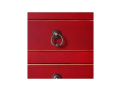 Meuble D'entrée 2 Portes, 8 Tiroirs Rouge Meuble Chinois - PEKIN -Meubles Soldes Magasin buffet 11134241