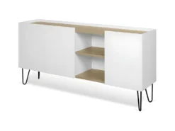 Buffet NINA - Chêne Clair Et Blanc - TEMAHOME -Meubles Soldes Magasin buffet 12513933