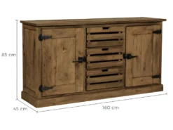 Buffet Ottawa En Bois 2 Portes 3 Tiroirs -Meubles Soldes Magasin buffet 13003601