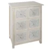 Commode Buffet Blanche À 6 Tiroirs Pour Vos Rangement, Dimensions Rangement. 64x34x94