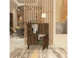 Meubles En Bois Avec 100% Panneaux De Particules Plaqués En Mélamine. 70x90x35 -Meubles Soldes Magasin buffet 13047731