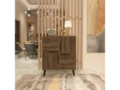 Meubles En Bois Avec 100% Panneaux De Particules Plaqués En Mélamine. 70x90x35 -Meubles Soldes Magasin buffet 13047733