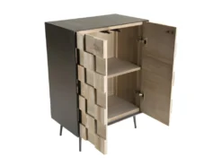 CLEMENCE - Buffet 2 Portes Bois Sapin Et Pieds Métal -Meubles Soldes Magasin buffet 14652341