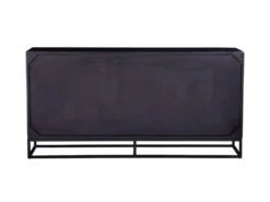 Buffet Avec 3 Tiroirs Et 2 Portes En Bois D'acacia Et Métal - Naturel Foncé Et Noir - ALYONA -Meubles Soldes Magasin buffet 16580695