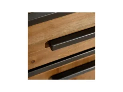 Buffet 3 Portes 3 Tiroirs Bois/Métal - CINCINNATI -Meubles Soldes Magasin buffet 17623279