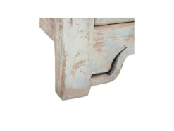 Buffet 4 Tiroirs 4 étagères Bois/Bleu - VANINA -Meubles Soldes Magasin buffet 17623301