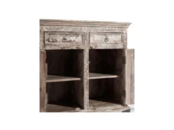 Buffet Bois De Manguier/Blanc - RIVA N°1 -Meubles Soldes Magasin buffet 17623773
