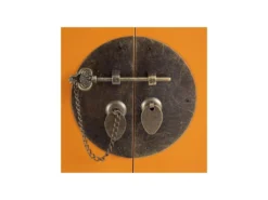 Meuble D'entrée 2 Portes, 8 Tiroirs Orange Meuble Chinois - PEKIN -Meubles Soldes Magasin buffet 17623969