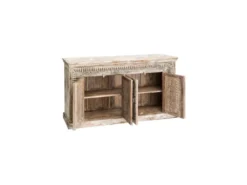 Buffet Bois De Manguier/Blanc - RIVA N°2 -Meubles Soldes Magasin buffet 17624287