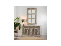 Buffet Bois De Manguier/Blanc - RIVA N°2 -Meubles Soldes Magasin buffet 17624289