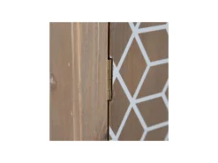 Meuble D'entrée 3 Tiroirs 1 Porte Bois/Blanc - HACHI -Meubles Soldes Magasin buffet 17624831