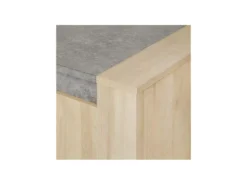 Buffet 3 Portes Chêne Oxygene/Béton Ciré Clair - DAPHNE -Meubles Soldes Magasin buffet 17624965