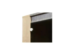 Argentier 4 Portes Chêne Oxygene/Béton Ciré Clair - DAPHNE 8 Argentier 4 Portes Chêne Oxygene/Béton Ciré Clair - DAPHNE -Meubles Soldes Magasin buffet 17625775