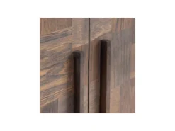 Armoire 2 Portes Bois De Mindi Marron - MIMA -Meubles Soldes Magasin buffet 17625875