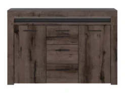 Buffet 2 Portes 3 Tiroirs LED Inclus Caleb Bois -Meubles Soldes Magasin buffet 17671721