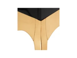 Armoire De Salon 2 Portes Papillon Noir/Bois - MARAVI -Meubles Soldes Magasin buffet 17788943