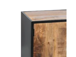 BRATO - Buffet 2 Portes 6 Tiroirs Manguier Et Métal Noir 8 BRATO - Buffet 2 Portes 6 Tiroirs Manguier Et Métal Noir -Meubles Soldes Magasin buffet 18184759