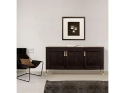 Buffet Design 3 Portes "Pimlico" 150cm Charbon -Meubles Soldes Magasin buffet 19090819