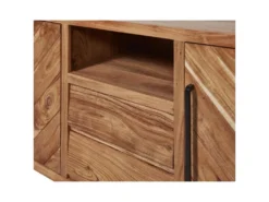 Buffet 3 Portes & 2 Tiroirs "Ridoma" 200cm Marron -Meubles Soldes Magasin buffet 19090863