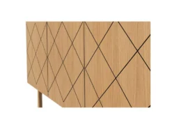 Buffet Design En Bois Massif "Porto" 175cm Chêne -Meubles Soldes Magasin buffet 19091021