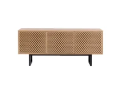 Buffet 3 Portes Diamant "Camden" 175cm Chêne & Noir