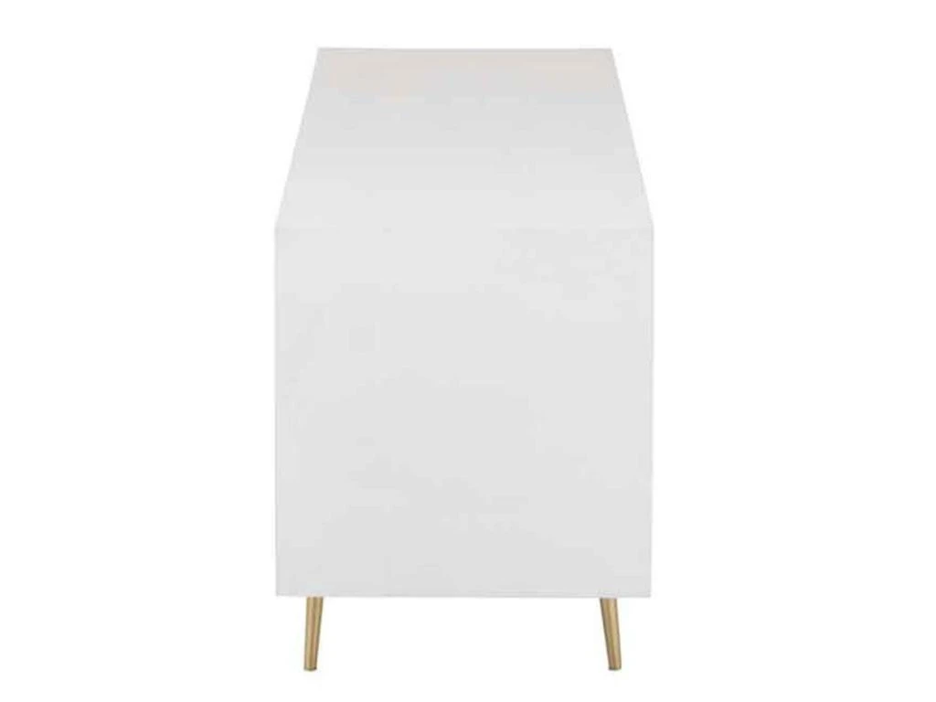 Buffet 4 Tiroirs & 2 Portes "Remina" 150cm Blanc & Or 3 Buffet 4 Tiroirs & 2 Portes "Remina" 150cm Blanc & Or – Image 3