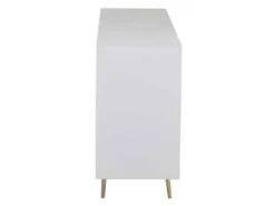 Buffet 4 Portes Design "Remina" 160cm Blanc & Or 7 Buffet 4 Portes Design "Remina" 160cm Blanc & Or -Meubles Soldes Magasin buffet 19092429