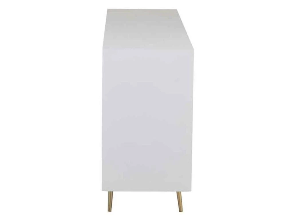 Buffet 4 Portes Design "Remina" 160cm Blanc & Or 3 Buffet 4 Portes Design "Remina" 160cm Blanc & Or – Image 3