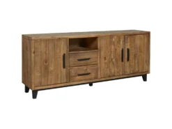 Buffet 3 Portes & 2 Tiroirs "Favola" 200cm Marron -Meubles Soldes Magasin buffet 19092987