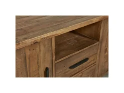 Buffet 3 Portes & 2 Tiroirs "Favola" 200cm Marron -Meubles Soldes Magasin buffet 19092989