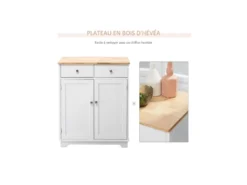 Buffet 2 Portes MONIA Blanc -Meubles Soldes Magasin buffet 19194465