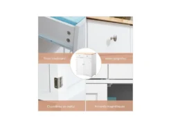 Buffet 2 Portes MONIA Blanc -Meubles Soldes Magasin buffet 19194467