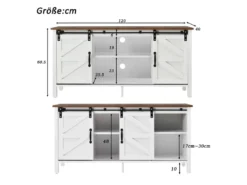 Buffet Avec 2 Portes Coulissantes + Compartiments + LED - étagères Réglables - Marron 9 Buffet Avec 2 Portes Coulissantes + Compartiments + LED - étagères Réglables - Marron -Meubles Soldes Magasin buffet 21026399