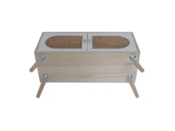 Meuble De Salon Buffet En Bois 2 Portes Blanc Marron Style Scandinave -Meubles Soldes Magasin buffet 21224791