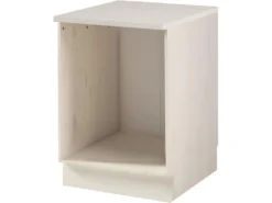 Buffet Avec 2 Portes Et 1 Porte Vitrée En Pin Blanc Crème -Meubles Soldes Magasin buffet 21672179