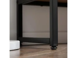 Buffet 2 Portes 2 étagères Plateau En Verre Trempé De MyCocooning -Meubles Soldes Magasin buffet 21987391