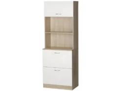 Buffet De Cuisine NEWCASTLE Bois Et Blanc