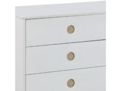 Buffet Carl 2 Portes, 3 Tiroirs Blancs, Chêne. -Meubles Soldes Magasin buffet 22047393