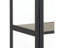Sea Armoire Vitrine Avec 2 Portes Vitrées, Noir. -Meubles Soldes Magasin buffet 22047615