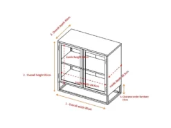 Buffet 2 Portes En Acier Bakal -Meubles Soldes Magasin buffet 22094719