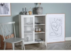 Buffet 2 Portes Grillagées En Acier Misha -Meubles Soldes Magasin buffet 22094781