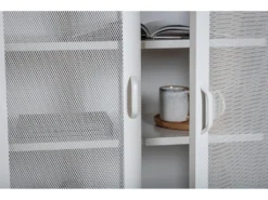 Buffet 2 Portes Grillagées En Acier Misha -Meubles Soldes Magasin buffet 22094783