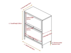 Commode 2 Portes En Acier Bakal -Meubles Soldes Magasin buffet 22094863