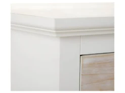 Dos De Canapé 8 Tiroirs Blanc/Bois - AROHA -Meubles Soldes Magasin buffet 22117187