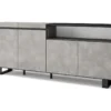 Buffet Salon Et Cuisine, 200x87x35cm, 4 Portes, Design Industriel, Ciment