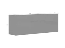 Placard Dmobil, Buffet De Cuisine Avec 3 Portes Et 1 Tiroir, Buffet De Salon, 100% Made In Italy, Cm 170x40h35, Anthracite Brillant -Meubles Soldes Magasin buffet 22846791