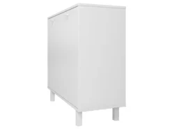 Buffet Armoirette 2 Portes 4 Niches Blanc L 90 Cm -Meubles Soldes Magasin buffet 22970261