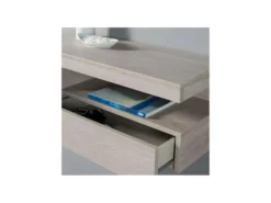 Meuble D'entrée 1 Porte 1 Tiroir Chêne Clair - GINO -Meubles Soldes Magasin buffet 22993347