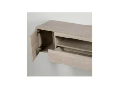 Meuble D'entrée 1 Porte 1 Tiroir Chêne Clair - GINO -Meubles Soldes Magasin buffet 22993349