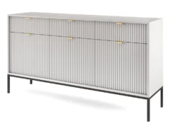 Buffet Avec 3 Portes Et 3 Tiroirs - Gris - LIOUBA De Pascal MORABITO -Meubles Soldes Magasin buffet 578787